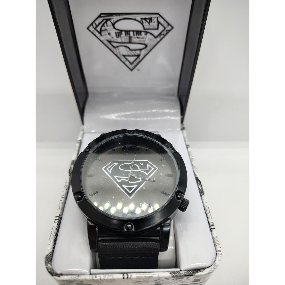 "Man of Steel" tactical field watch style Accutime Watch Corp # SUP5062